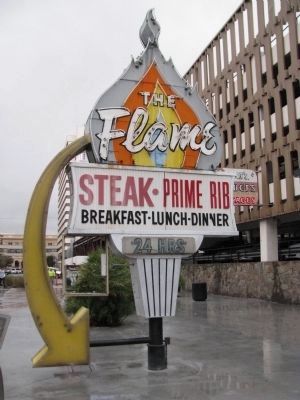 The Flame Restaurant Neon Sign image. Click for full size.