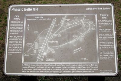 Historic Belle Isle Marker. Click for full size. Historic Belle Isle Marker image. Click for full size.