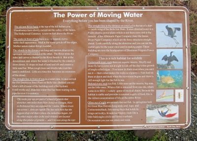 The Power of Moving Water Marker. Click for full size. The Power of Moving Water Marker image. Click for full size.