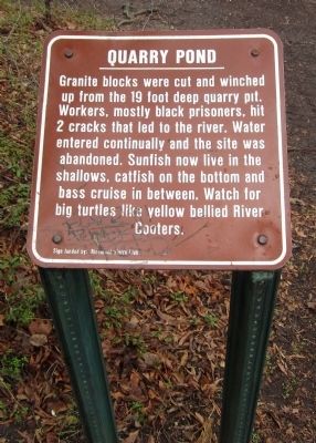 Quarry Pond Marker. Click for full size. Quarry Pond Marker image. Click for full size.