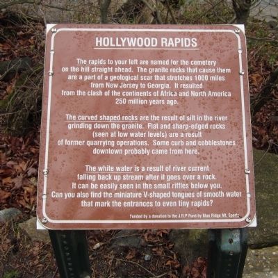Hollywood Rapids Marker. Click for full size. Hollywood Rapids Marker image. Click for full size.
