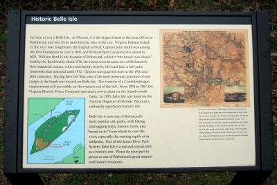 Historic Belle Isle Marker image. Click for full size.