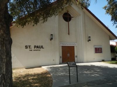 St. Paul’s Catholic Church Marker image. Click for full size.