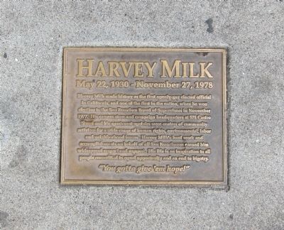 Harvey Milk Marker image. Click for full size.