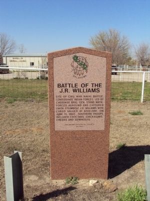 Battle of the J.R. Williams Marker image. Click for full size.