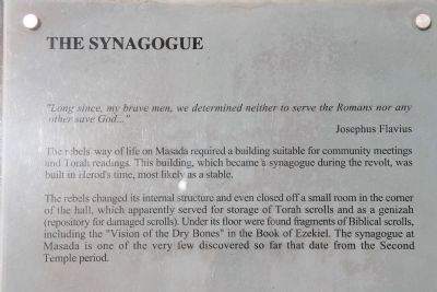 The Synagogue Marker image. Click for full size.