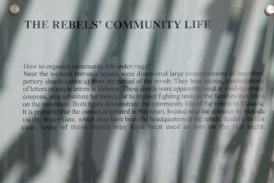 The Rebel's Community Life Marker. Click for full size. The Rebel's Community Life Marker image. Click for full size.
