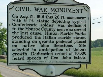 Civil War Monument Marker. Click for full size. Civil War Monument Marker image. Click for full size.