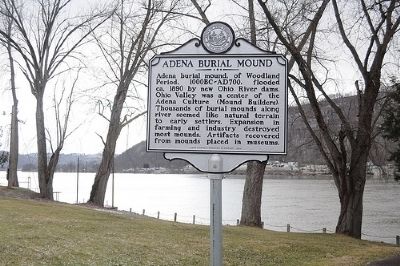 Adena Burial Mound Marker. Click for full size. Adena Burial Mound Marker image. Click for full size.