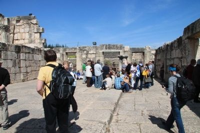 The White Synagogue of Capernaum. Click for full size. The White Synagogue of Capernaum image. Click for full size.