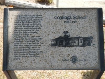 Coalinga School Marker image. Click for full size.