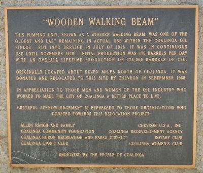 “Wooden Walking Beam” Marker image. Click for full size.