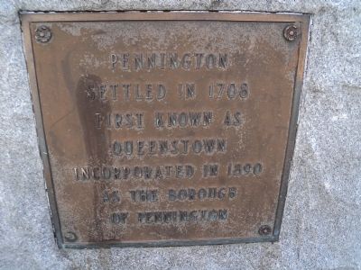 Pennington Marker. Click for full size. Pennington Marker image. Click for full size.