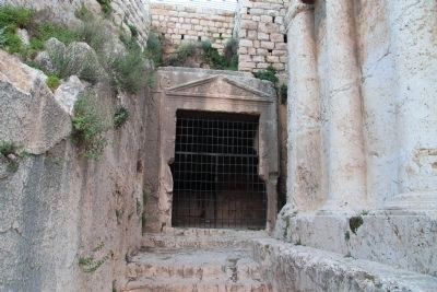 Jehoshaphat's Cave Entrance. Click for full size. Jehoshaphat's Cave Entrance image. Click for full size.