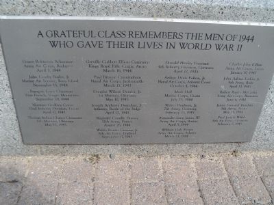 Princeton WW2 Memorial Marker. Click for full size. Princeton WW2 Memorial Marker image. Click for full size.