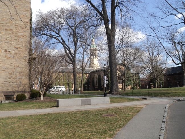 Marker at Princeton University. Click for full size. Marker at Princeton University image. Click for full size.