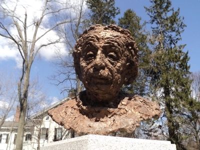 Closeup of Albert Einstein Bust image. Click for full size.