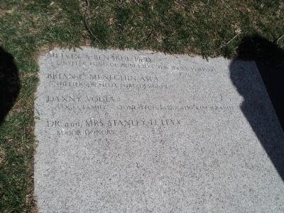 Monument Donors. Click for full size. Monument Donors image. Click for full size.