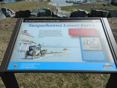 Susquehanna Lower Ferry Marker. Click for full size. Susquehanna Lower Ferry Marker image. Click for full size.