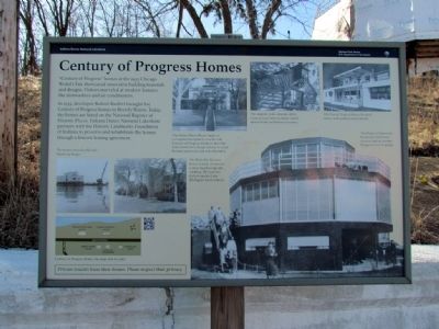 Century of Progress Homes Marker image. Click for full size.