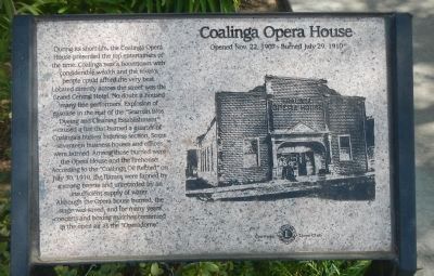 Coalinga Opera House Marker image. Click for full size.