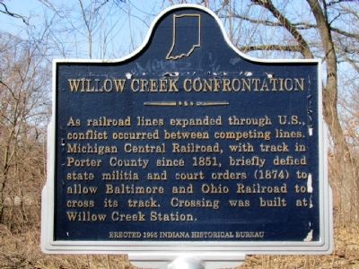 Willow Creek Confrontation Marker image. Click for full size.