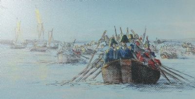 British launches rowing toward Havre de Grace. Click for full size. British launches rowing toward Havre de Grace image. Click for full size.