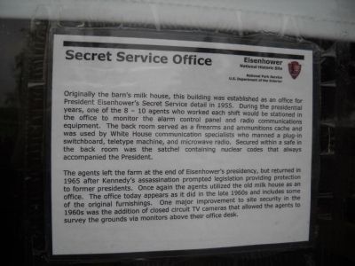 Secret Service Office Marker. Click for full size. Secret Service Office Marker image. Click for full size.