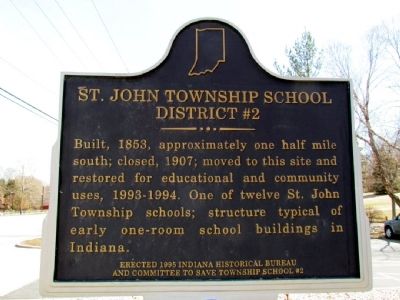 St. John Township School District #2 Marker. Click for full size. St. John Township School District #2 Marker image. Click for full size.