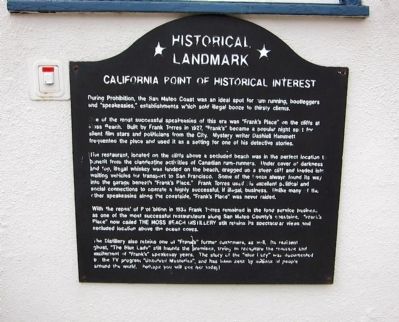 The Moss Beach Distillery Marker. Click for full size. The Moss Beach Distillery Marker image. Click for full size.