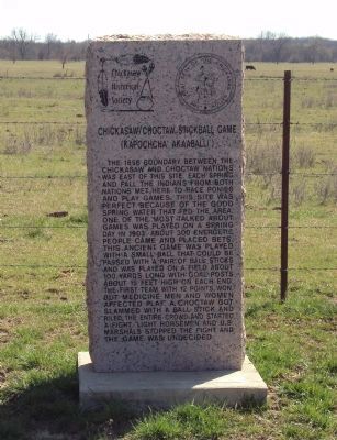 Chickasaw / Choctaw Stickball Game Marker image. Click for full size.