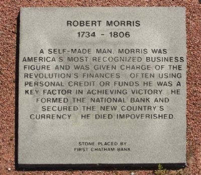 Robert Morris Marker image. Click for full size.