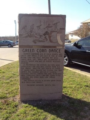 Green Corn Dance Marker. Click for full size. Green Corn Dance Marker image. Click for full size.