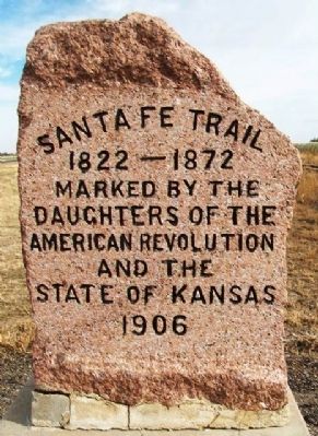 Santa Fe Trail Marker image. Click for full size.
