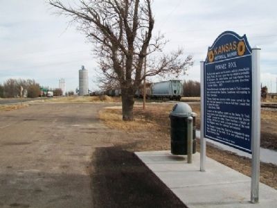 Pawnee Rock Marker. Click for full size. Pawnee Rock Marker image. Click for full size.