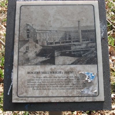 Rogers Millwright Shop Marker image. Click for full size.