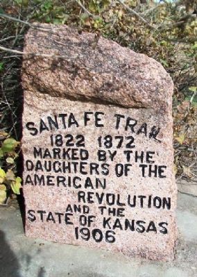 Santa Fe Trail Marker. Click for full size. Santa Fe Trail Marker image. Click for full size.