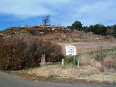 Santa Fe Trail Marker. Click for full size. Santa Fe Trail Marker image. Click for full size.