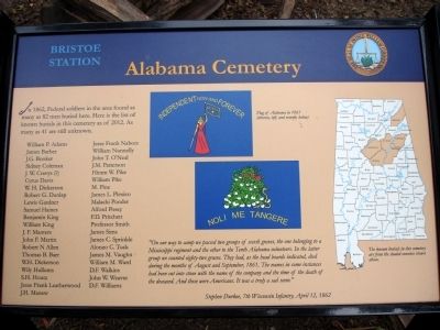 Alabama Cemetery Marker image. Click for full size.