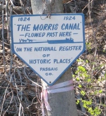 The Morris Canal Flowed Past Here image. Click for full size.