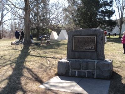 Marker on the Princeton Battlefield. Click for full size. Marker on the Princeton Battlefield image. Click for full size.