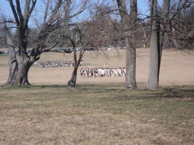 Continential Troops on the Princeton Battlefield image. Click for full size.