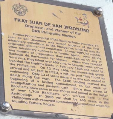 <i>Panel 2</i>: Fray Juan de San Jeronimo image. Click for full size.