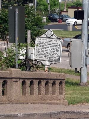 Elm Grove Stone Bridge Marker. Click for full size. Elm Grove Stone Bridge Marker image. Click for full size.