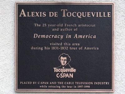 Alex De Tocqueville Marker image. Click for full size.