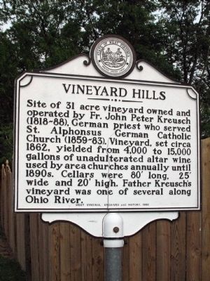 Vineyard Hills Marker. Click for full size. Vineyard Hills Marker image. Click for full size.