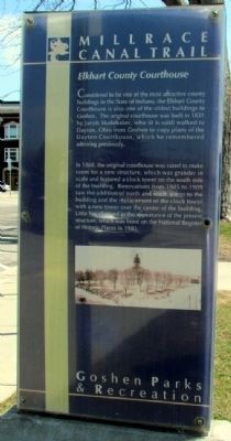 Elkhart County Courthouse Marker. Click for full size. Elkhart County Courthouse Marker image. Click for full size.