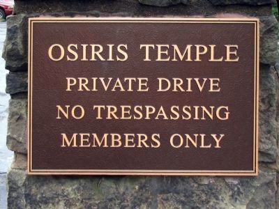 Osiris Temple Sign image. Click for full size.