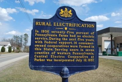 Rural Electrification Marker. Click for full size. Rural Electrification Marker image. Click for full size.
