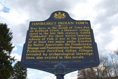 Fishbasket Indian Town Marker. Click for full size. Fishbasket Indian Town Marker image. Click for full size.